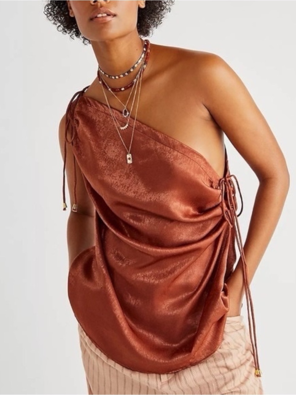 Free People Hattie Silky Tunic in the color “Mesa"